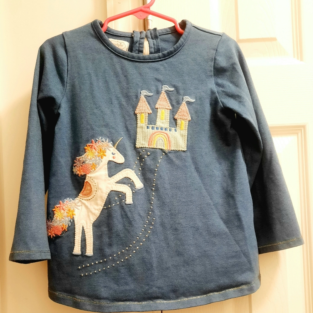 SOLD Mud Pie Unicorn Castles Shirt,3T